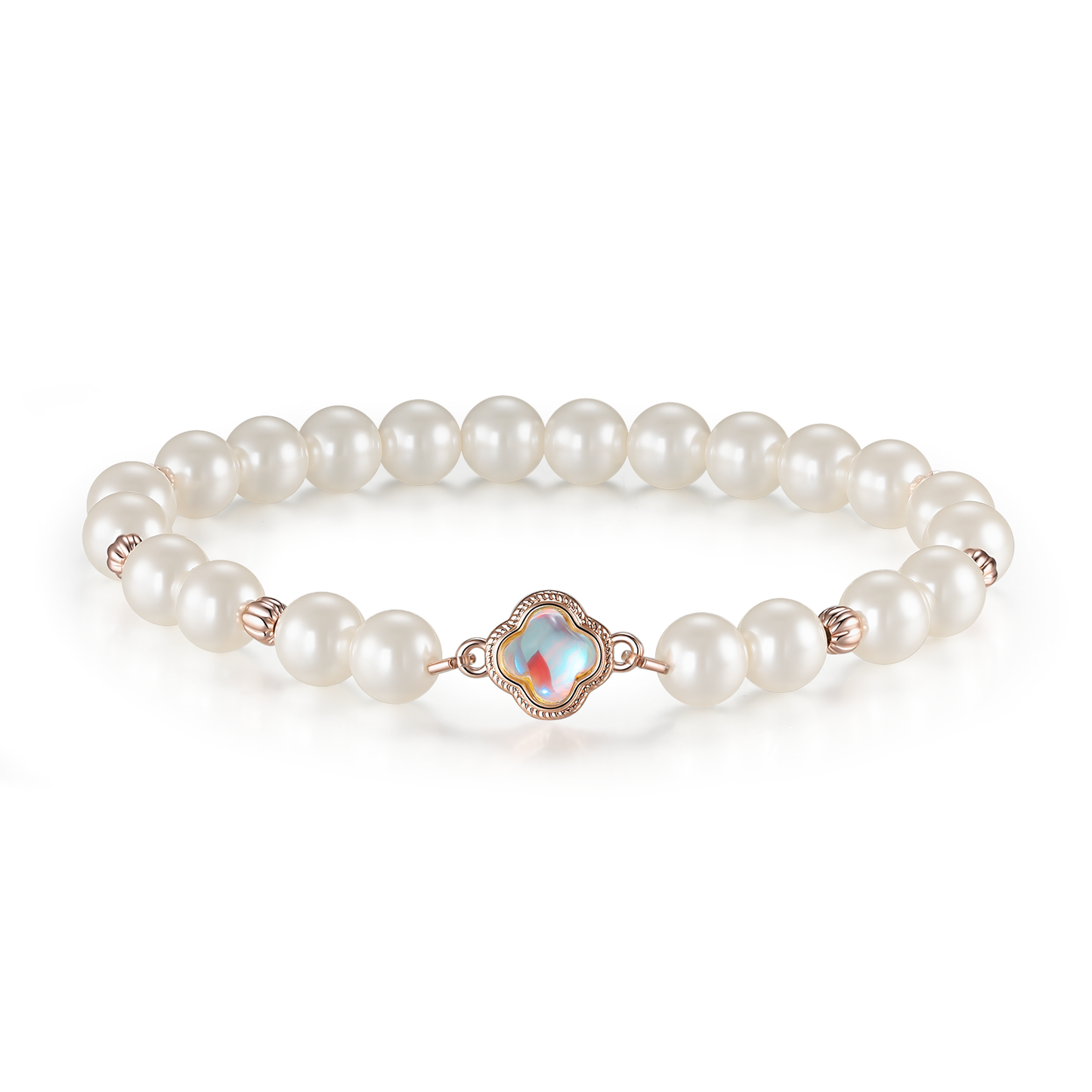 French Clover Pearl Bracelet